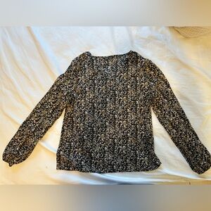 SHEIN Black and White patterned top